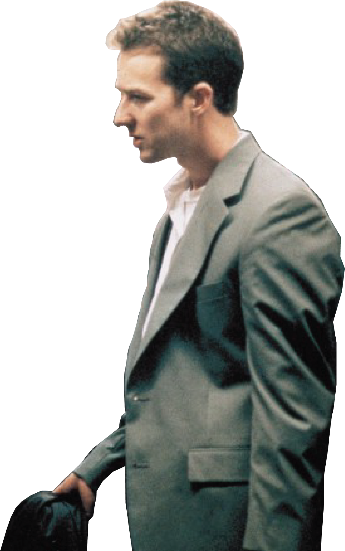 Erzähler nach links guckend